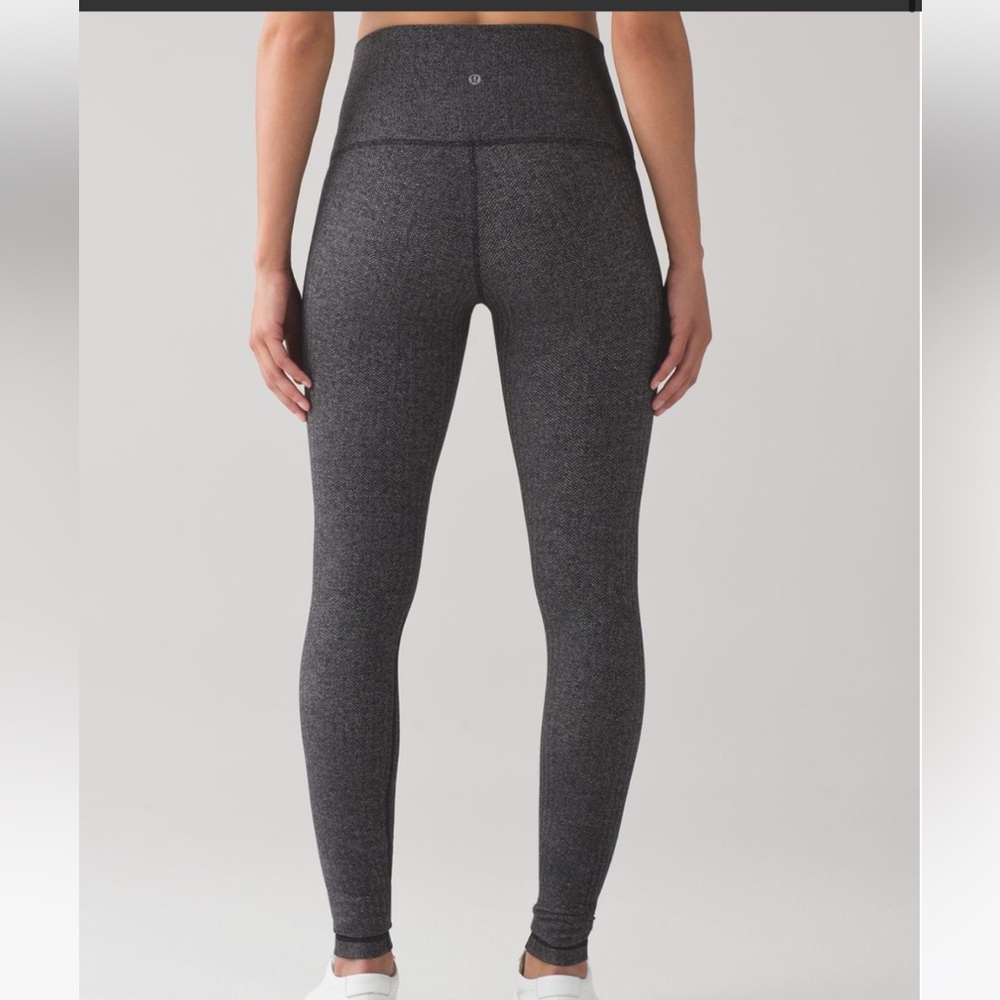 Lululemon Athletica Wunder Under Herringbone High Rise Leggings